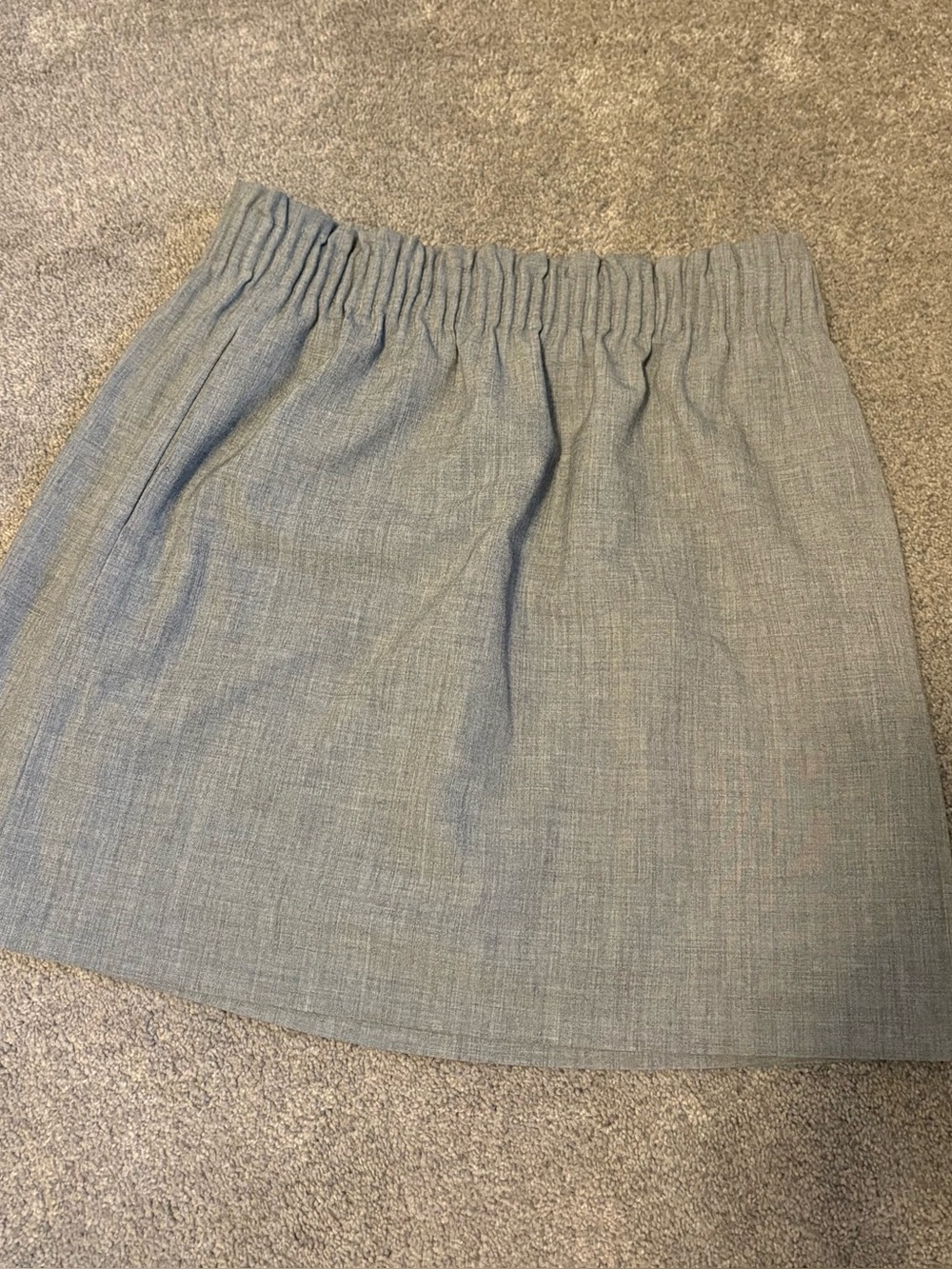 J.Crew Mercantile pull on grey Elastic-Waist Skirt 6, with pockets 
Runs big